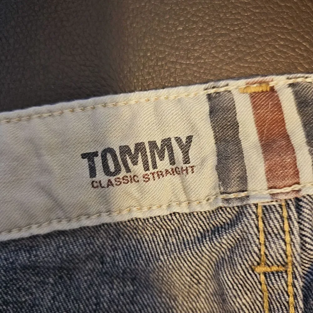 Tommy Hilfiger Stretch Dark Blue Straight Fit Jeans Size 34X34